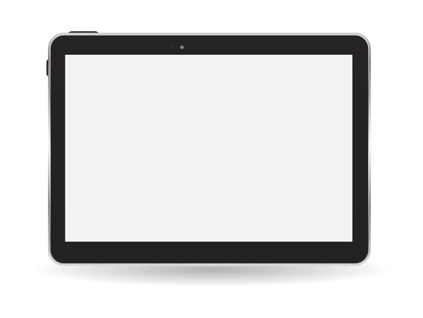 Ilustração preta do vetor do PC da tabuleta
 - Vetor, Imagem