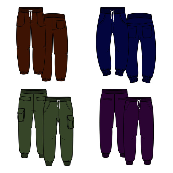 Color trousers - Vector, Image