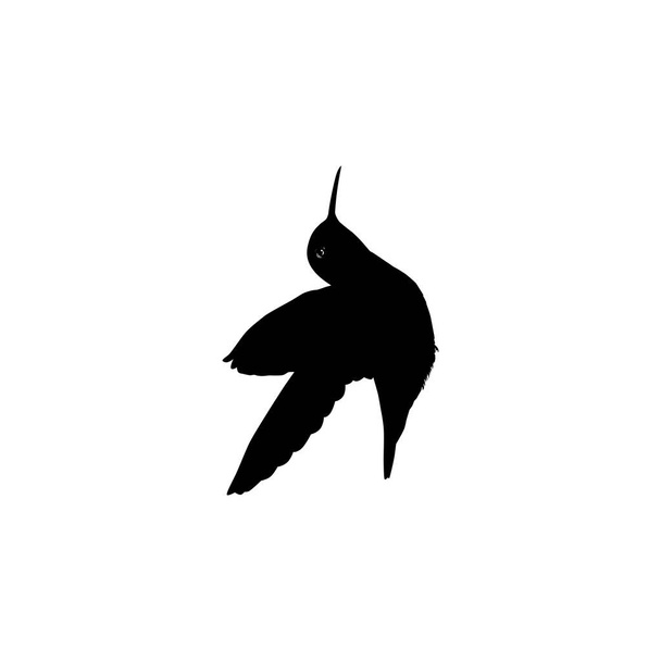 Fliegender Kolibri Silhouette, kann Art Illustration, Website, Logo Gramm, Piktogramm oder Grafik-Design-Element verwenden. Vektorillustration - Vektor, Bild
