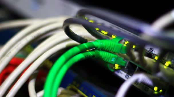 Kabely na síťovém serveru - Záběry, video