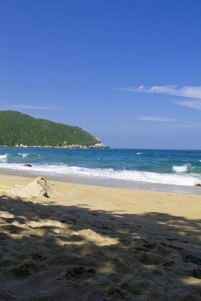 Beach Bag Mouth, Tayrona Nationalpark, Santa Marta, Magdalena, Kolumbien - Foto, Bild