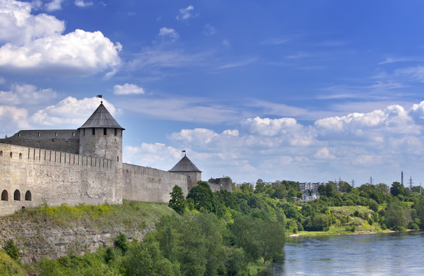 Ivangorod fortress at the border of Russia and Estonia - Фото, зображення