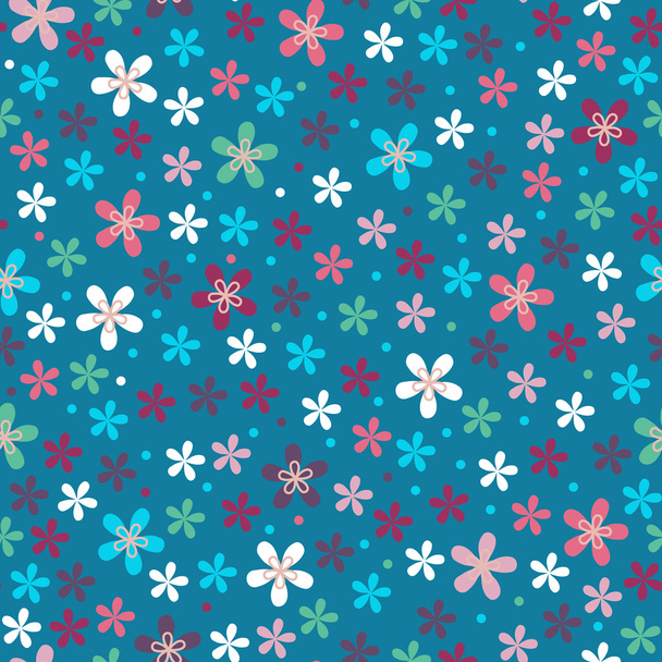 Flower seamless color pattern  - Vetor, Imagem