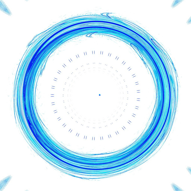 das Auge Gottes - Sonnenfinsternis blau - Foto, Bild