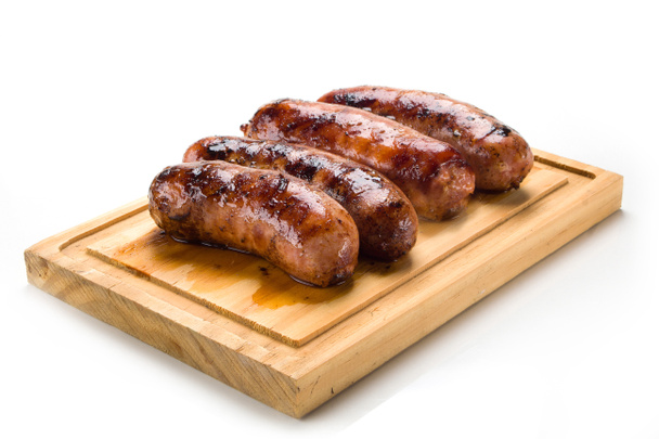 Sausage roasted on the grill. - Photo, Image