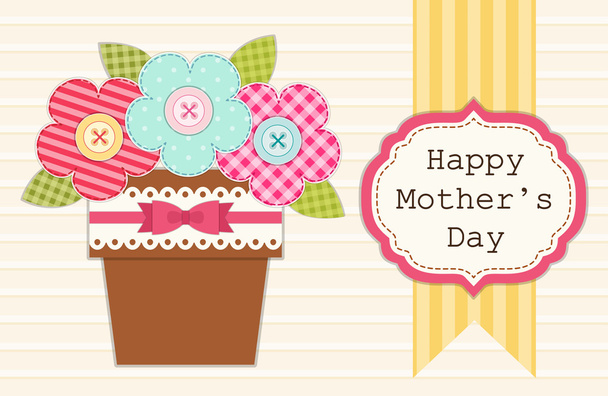 Mother's day card - Vector, Imagen