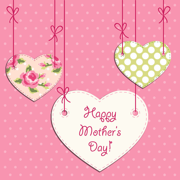Κάρτα ημέρας μητέρας - Διάνυσμα, εικόνα