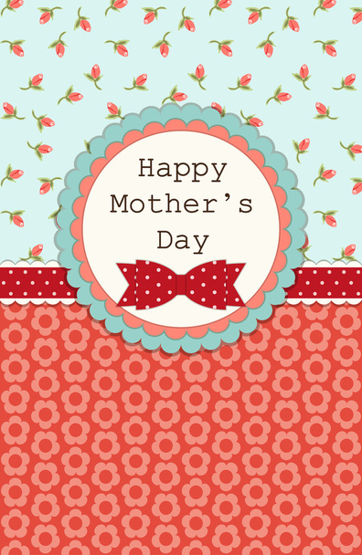 Mother's day card - Vector, Image