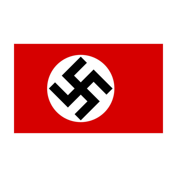Nazi Almanya ikonunun bayrağı. Düzenlenebilir vektör. - Vektör, Görsel