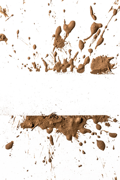 splash van clay op wit - Foto, afbeelding