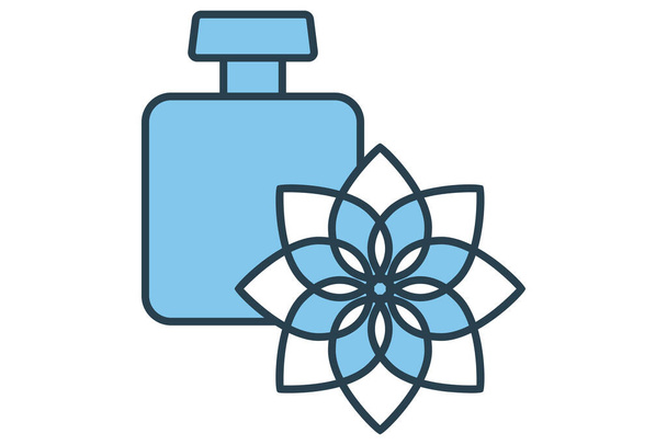 essential oil icon. icon related to aromatherapy and relaxation. flat line icon style. element illustration - Vector, Image