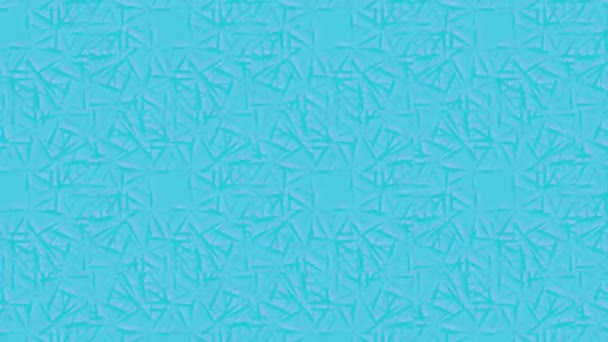 Abstract blauwe geanimeerde achtergrond van chaotisch bewegende elementen. - Video
