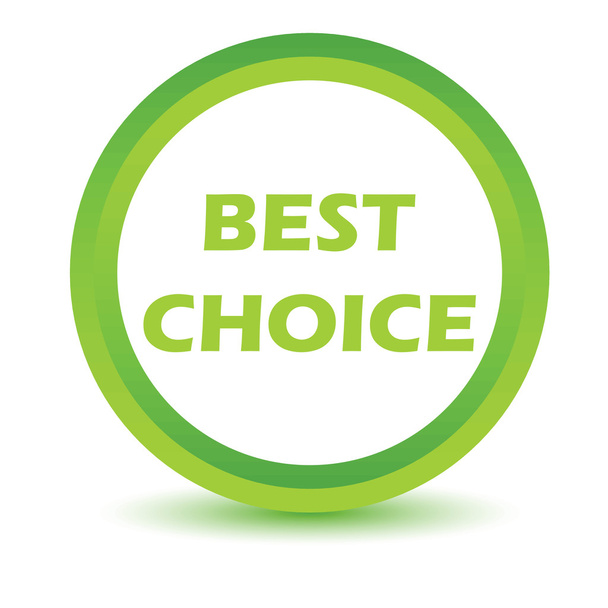 Green best choice icon - Vector, Image