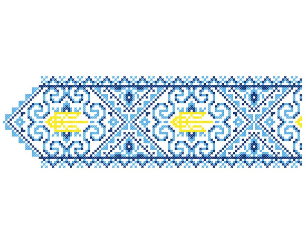 Ukrainian embroidery 3 - Vector, Image