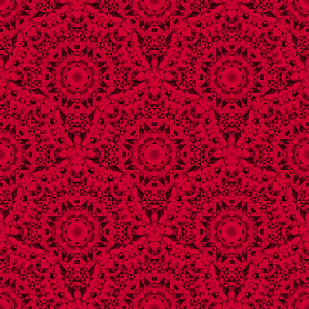 Abstract Seamless Red Geometric Vector Pattern - Вектор, зображення