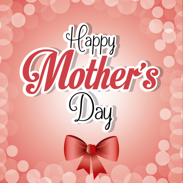 Happy mothers day card design. - Вектор,изображение