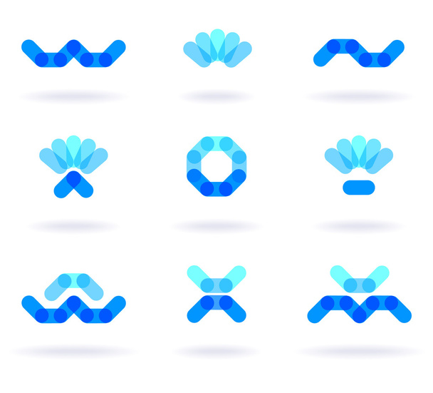 Kék szimbólum - Vektor, kép