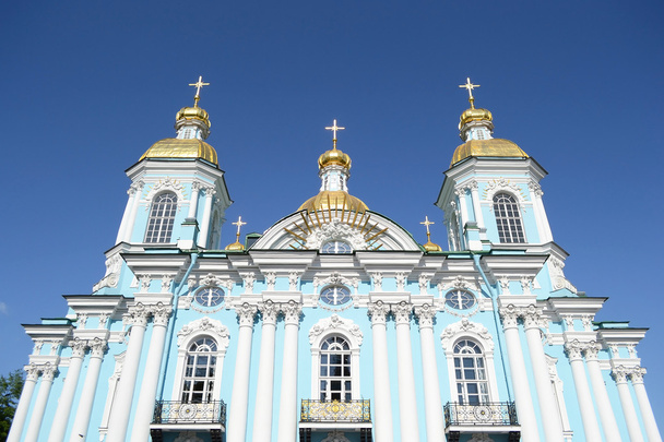 St. Nicholas Naval Cathedral, St. Petersburg. - 写真・画像
