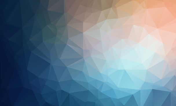 Vector Geometrical polygon abstract purple background blue to peach color - Vector, Image