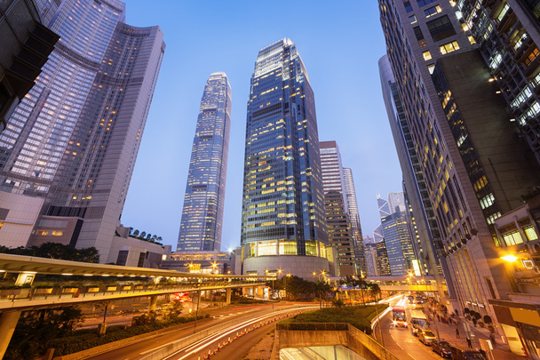 Moderne Bürogebäude im Zentrum Hongkongs. - Foto, Bild