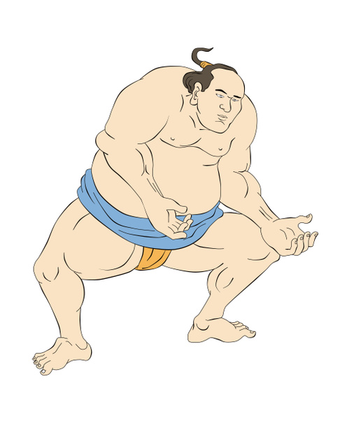 Japanese sumo wrestler - Photo, Image