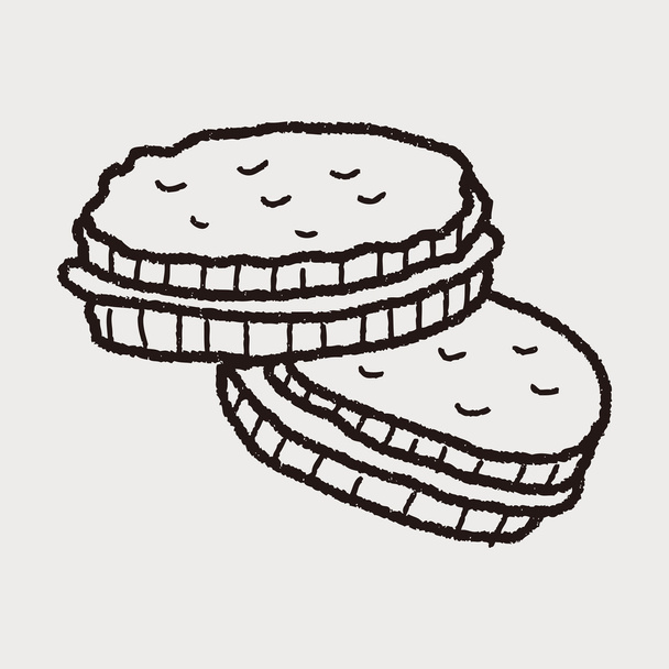 cookie doodle - Vektor, kép