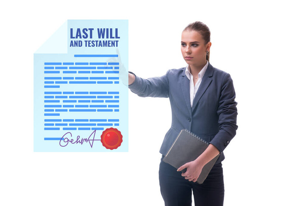 Última voluntad y testamento como concepto legal - Foto, Imagen