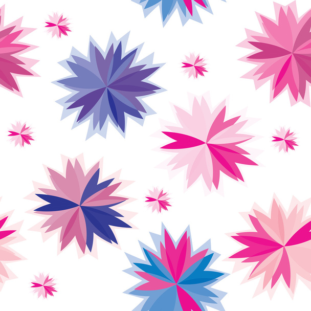 Vector seamless pattern abstract flowers background - Vector, afbeelding