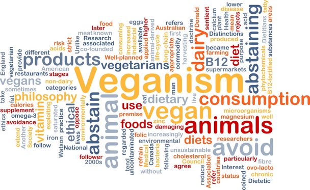 veganismo wordcloud ilustração conceito
 - Foto, Imagem