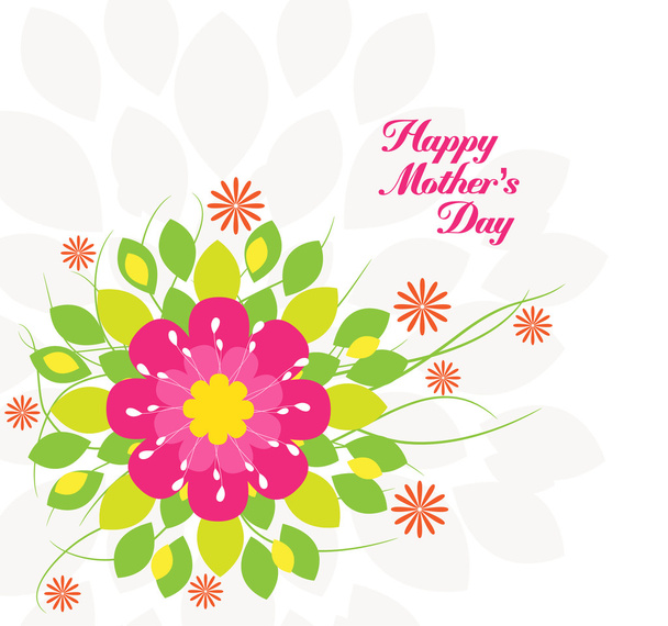 Día de las Madres flor fondo colorido
 - Vector, imagen