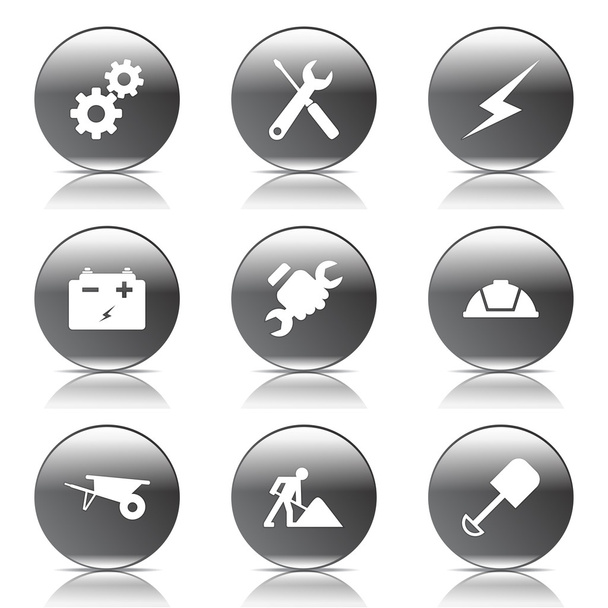 Construction Tools Icon Set - Vector, imagen