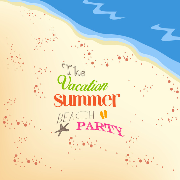 die Ferien Sommer Strandparty - Vektor, Bild