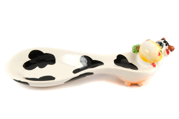 ceramic cow isolated on white background - Photo, Image