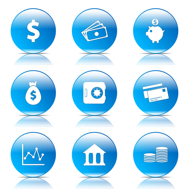 Financial Banking Icon Set - Вектор, зображення
