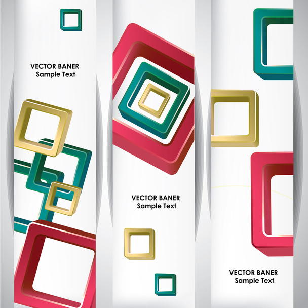 Set of  abstract banners. - Vector, Imagen