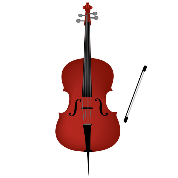 Classic acoustic Cello - Vector, imagen