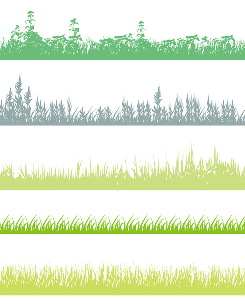 Grass set - Vector, Image