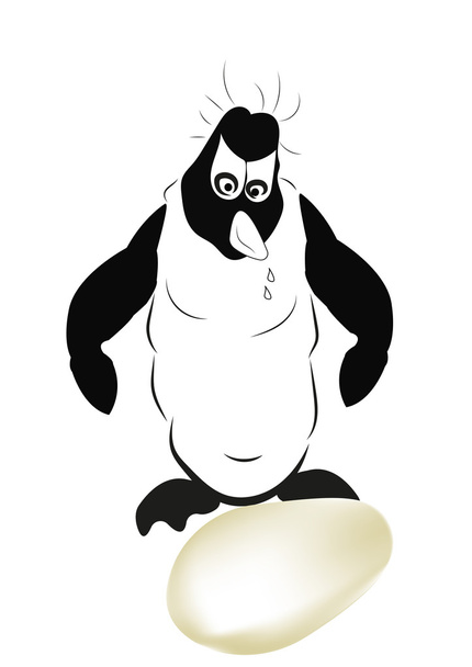Pingvin - Vektor, kép