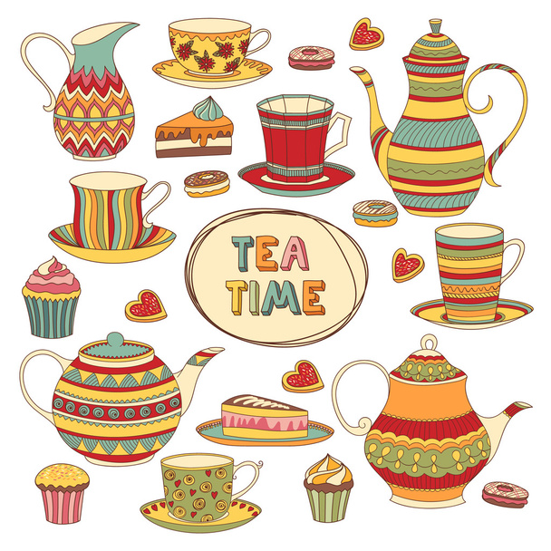 Tea Time - Vector, Image