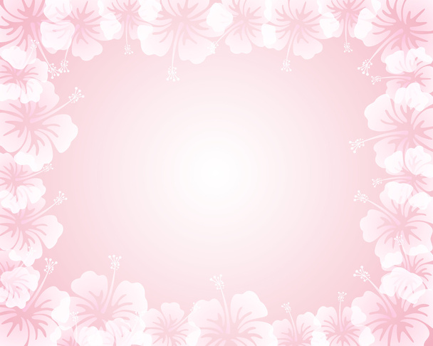 hibiscuses achtergrond - Vector, afbeelding