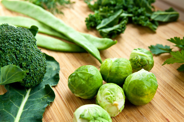 green fresh organic vegetables - Foto, Imagem