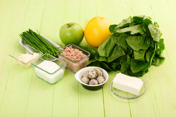 ingredientes para hacer ensalada
  - Foto, imagen