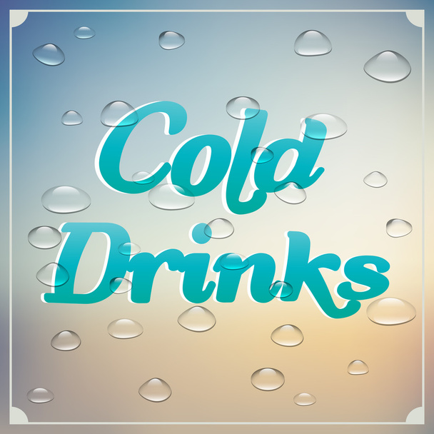 Cold drinks - Vector, Image