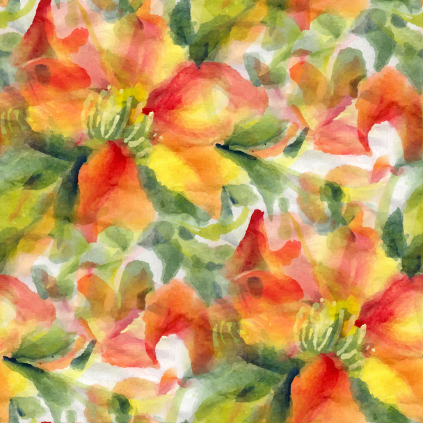 Цветы акварели - Вектор,изображение
