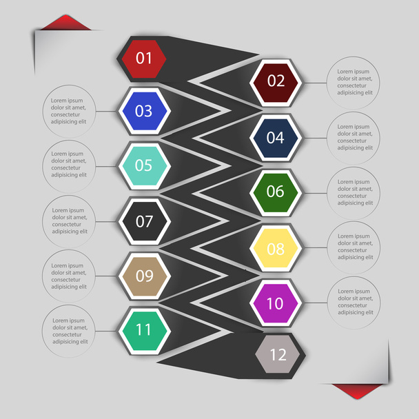 Elemente der Infografik für Aufkleber und Etiketten - Foto, Bild