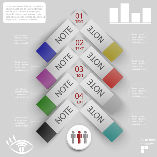 Prvky Infographics pro samolepky a etikety - Fotografie, Obrázek