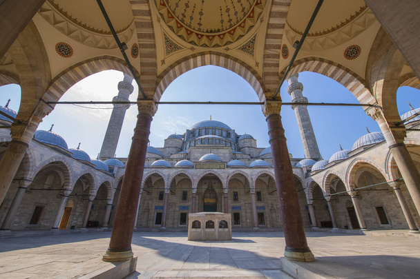 Suleymaniye Camii Mosque is an Ottoman Imperial Mosque in Fatih district in historic Istanbul, Turkey. Historic Areas of Istanbul is a UNESCO World Heritage Site since 1985.  - Photo, Image
