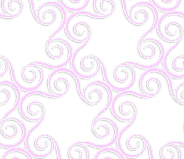 3D kolor różowy spirale w koło - Wektor, obraz