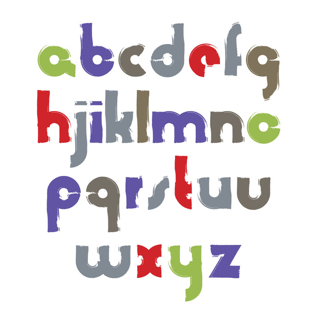 bright acrylic font - Vector, Image