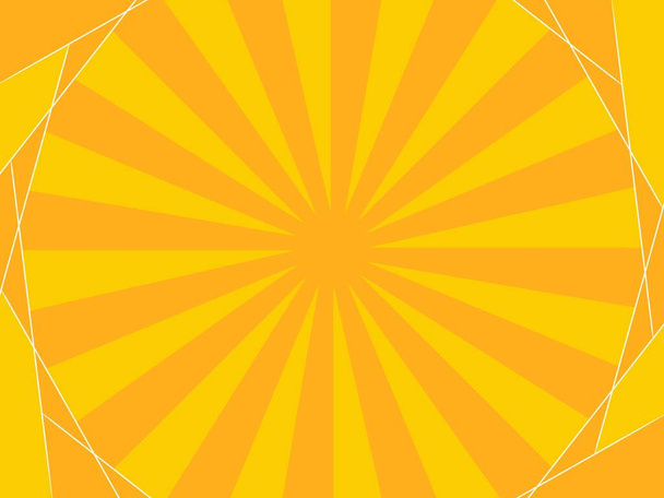 naranja amarillo dibujo animado cómic fondo en blanco plantilla - Foto, Imagen